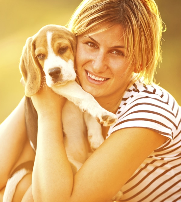 Dairydell's Dog training for women has made this woman a happy puppy owner