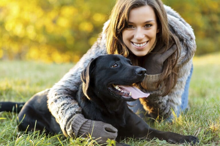 Dairydell board and train week one graduates - woman and dog